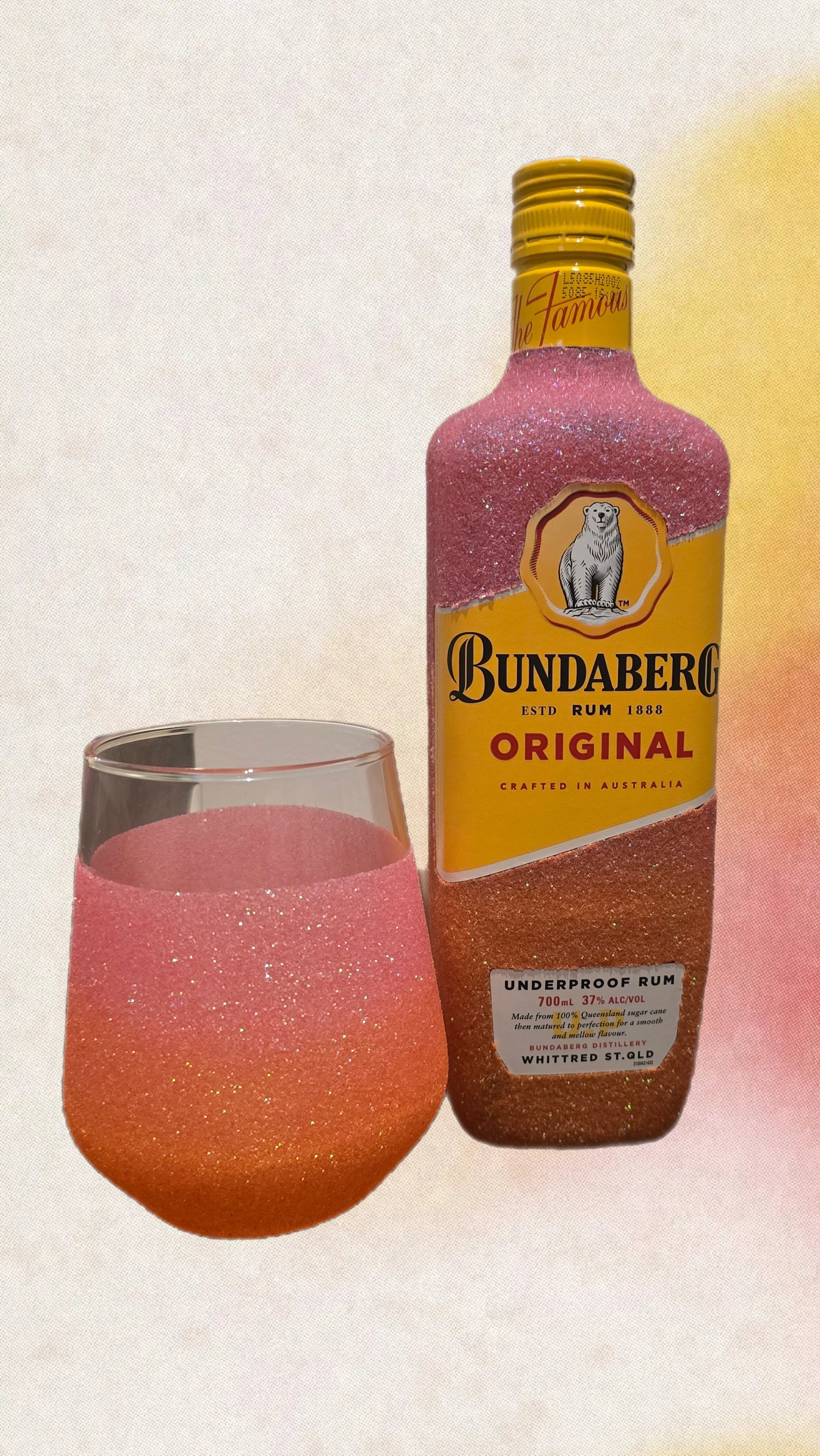 700ml Bundaberg + Scotch Glass