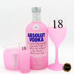 700ml Absolut + Wine Glass