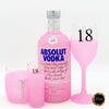 700ml Absolut + Champagne Glass