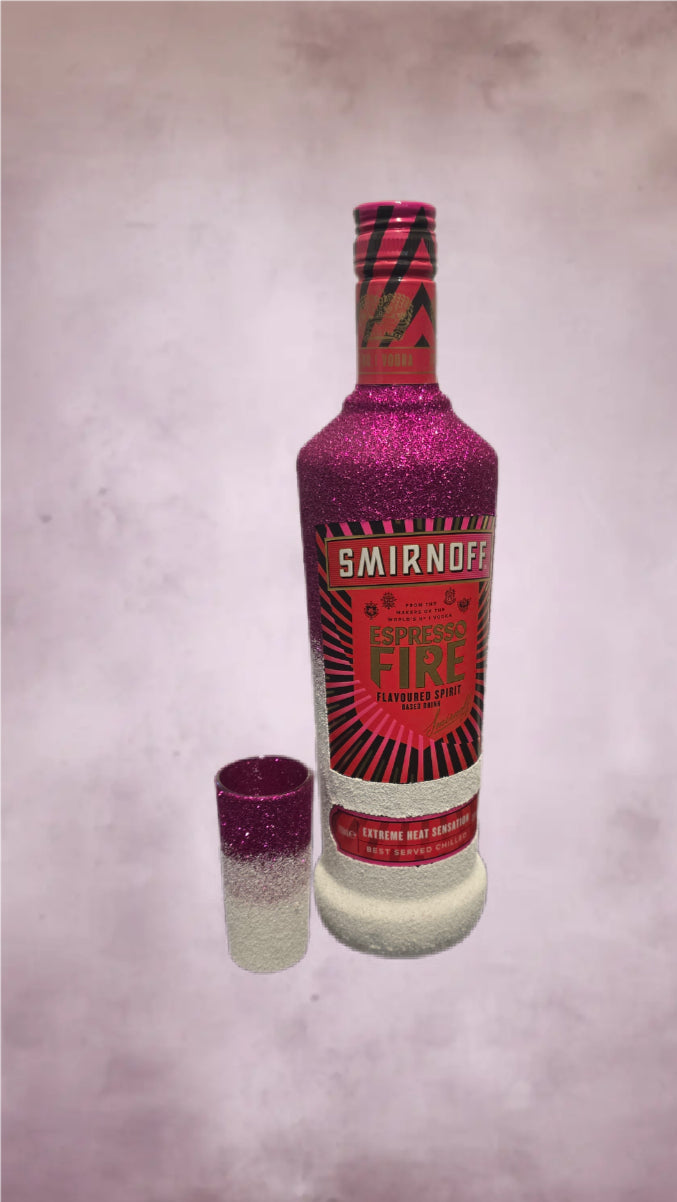 700ml Smirnoff Espresso Fire + Shot Glass