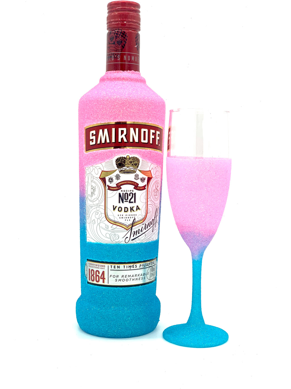 700ml Smirnoff + Champagne Glass