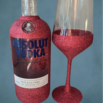 700ml Absolut + Wine Glass
